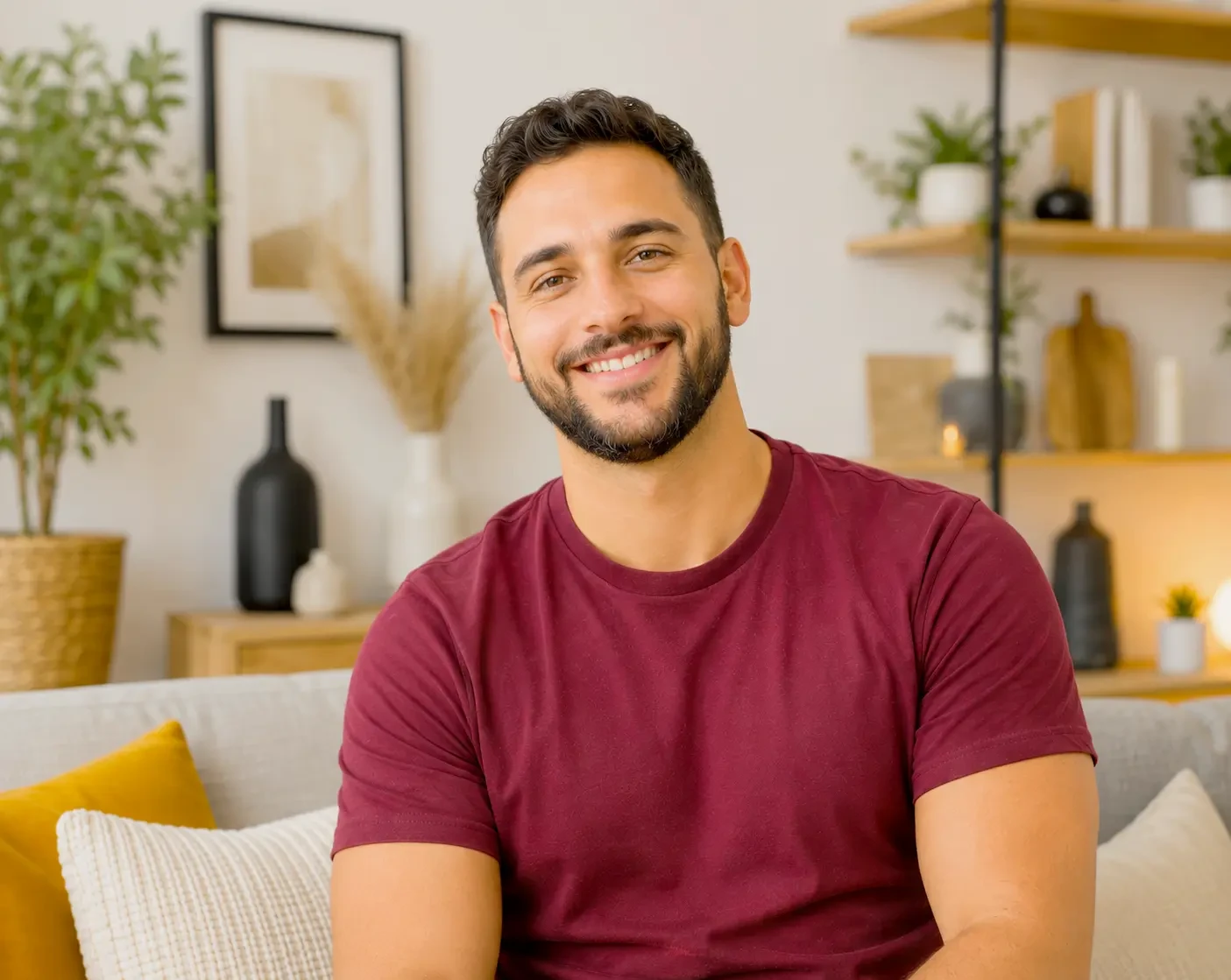 Portrait de Charles, Home Stager et Van Designer, spécialisé en décoration intérieure, aménagement et optimisation des espaces.