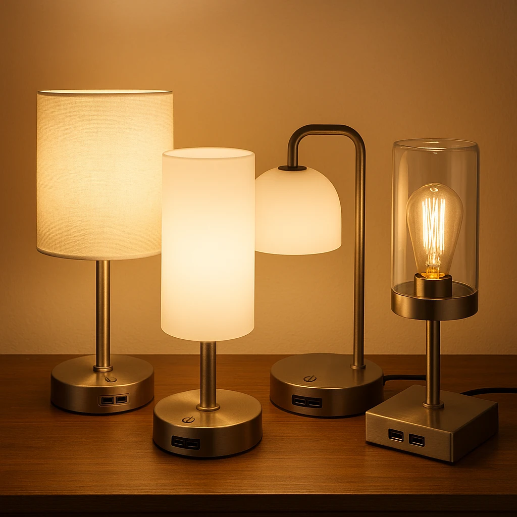 Les meilleures lampes de chevet tactiles et connectées 2 Comparatif visuel de lampes de chevet tactiles et connectées