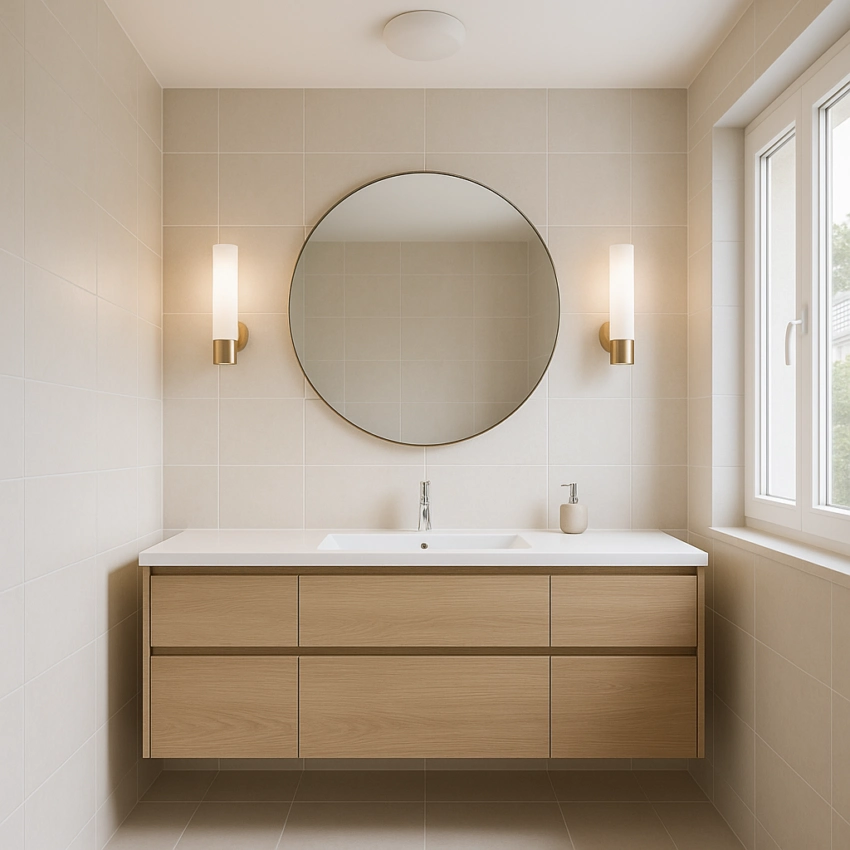 éclairer une salle de bain en toute sécurité