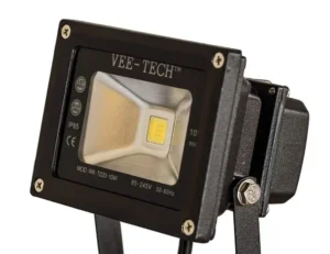 Projecteur LED extérieur noir avec éclairage basse consommation