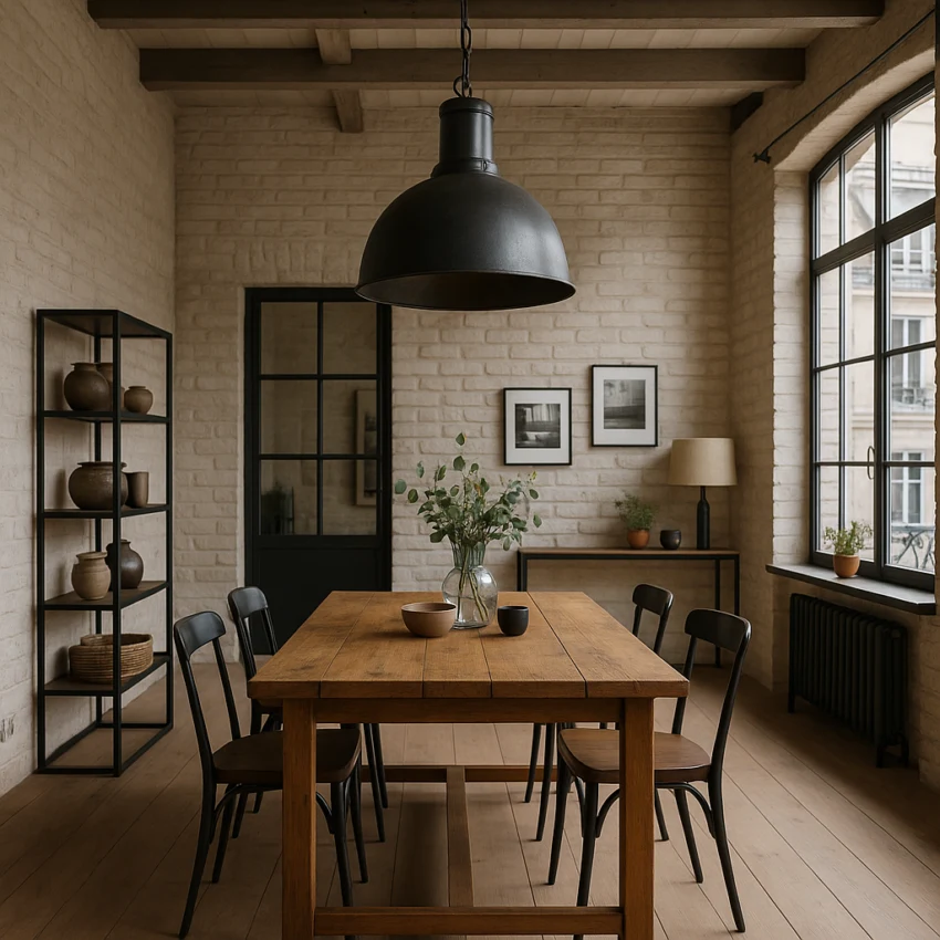 lampes industrielles style atelier