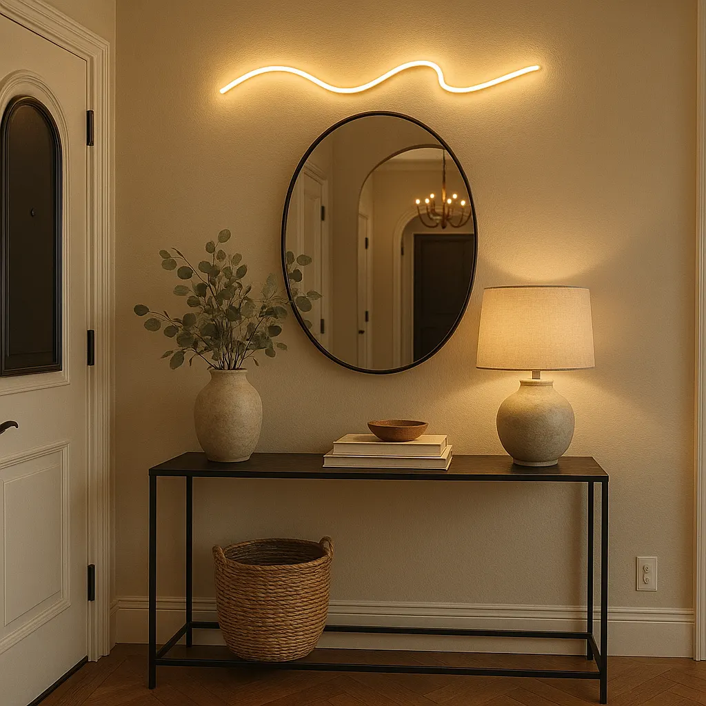 Néon décoratif pour une entrée accueillante et stylée