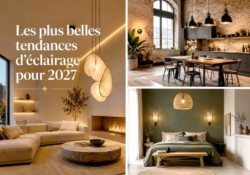 Tendances d’éclairage 2027 pour salon, cuisine et chambre