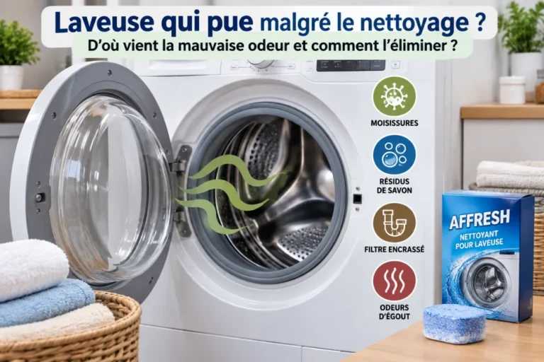 Laveuse qui pue malgré le nettoyage : d’où vient la mauvaise odeur et comment l’éliminer ?