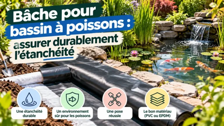 Bâche pour bassin à poissons : assurer durablement l’étanchéité